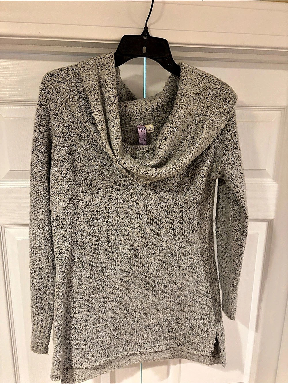 Gray Cowl Neck Sweater Like New